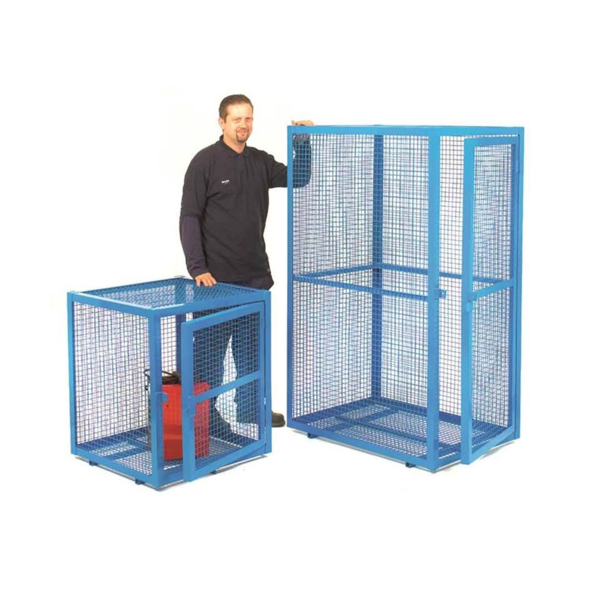Lockable Welded Steel Security Cage Single Door