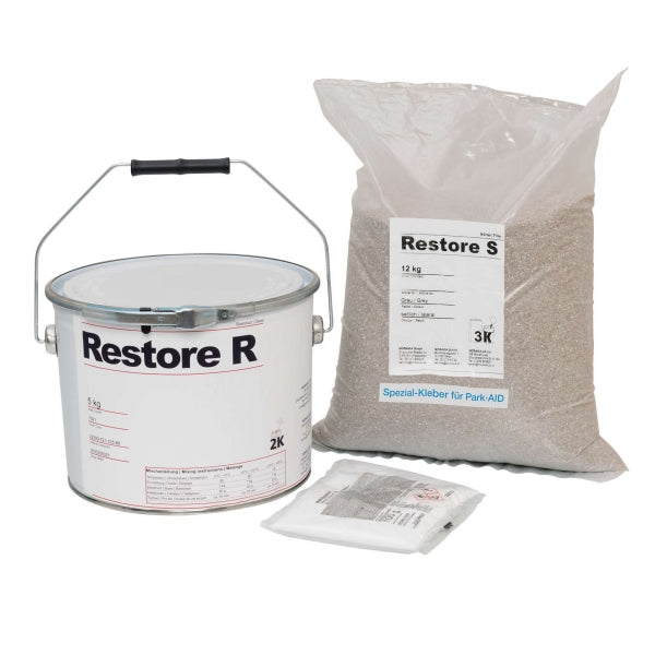 Optional 3-Part Rubber Wheel Stop Adhesive
