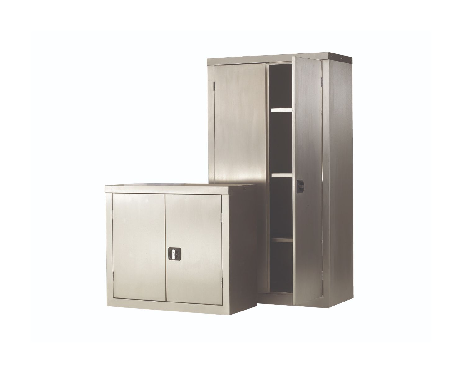 Heavy-Duty Stainless Steel Storage Cupboards