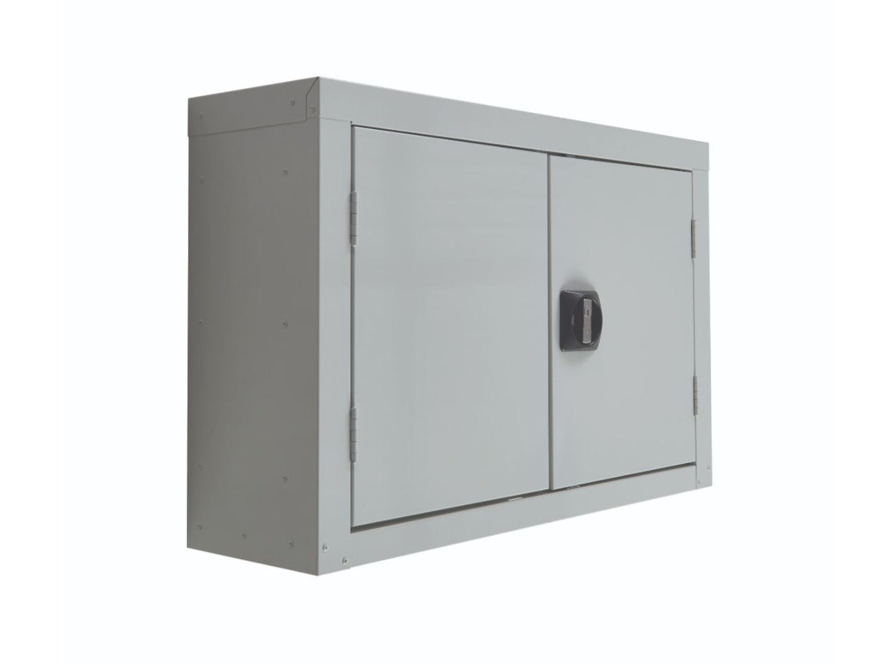 Wall-Mounted Perforated Tool and Parts Storage Cabinet
