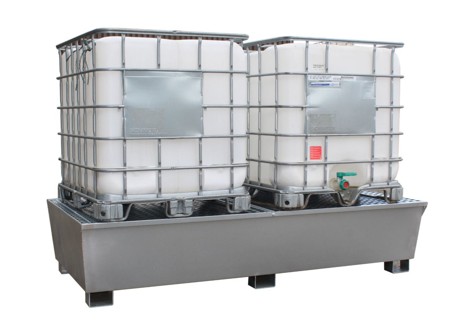 Galvanised Steel Double IBC Bund Pallet
