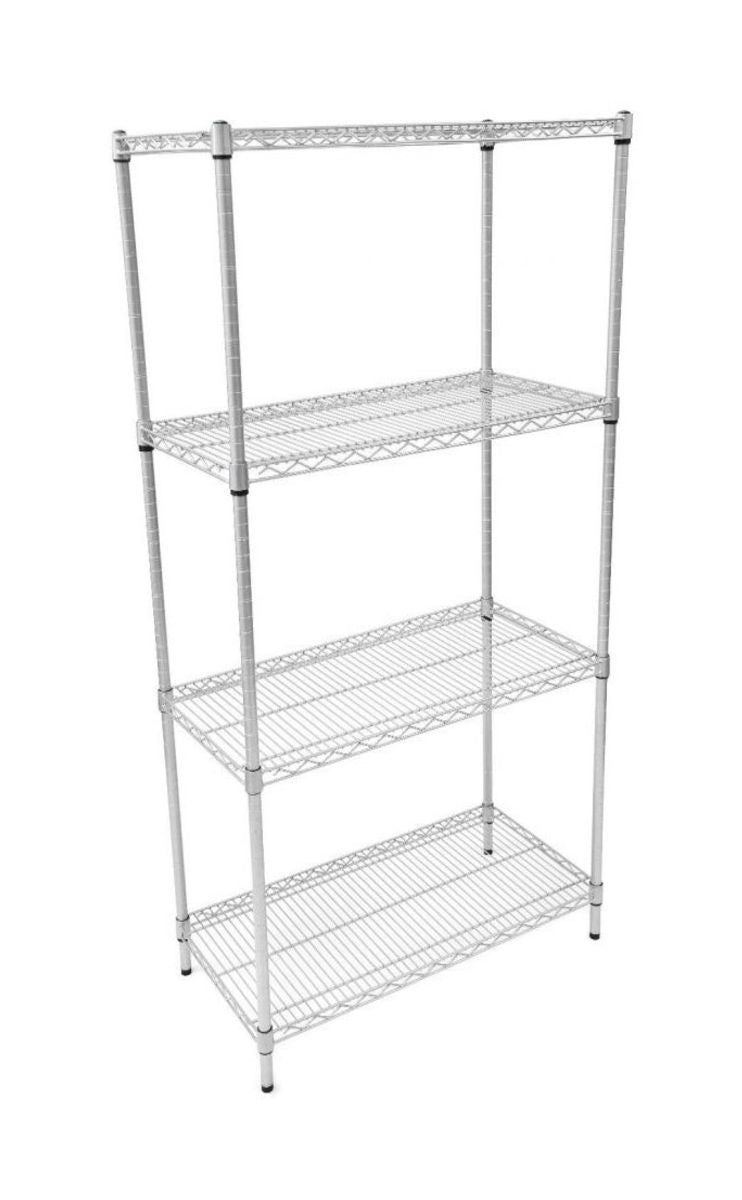 Extension Bays for Cold Room Chrome Wire Easy-Assemble Shelving Units - 355mm Depth