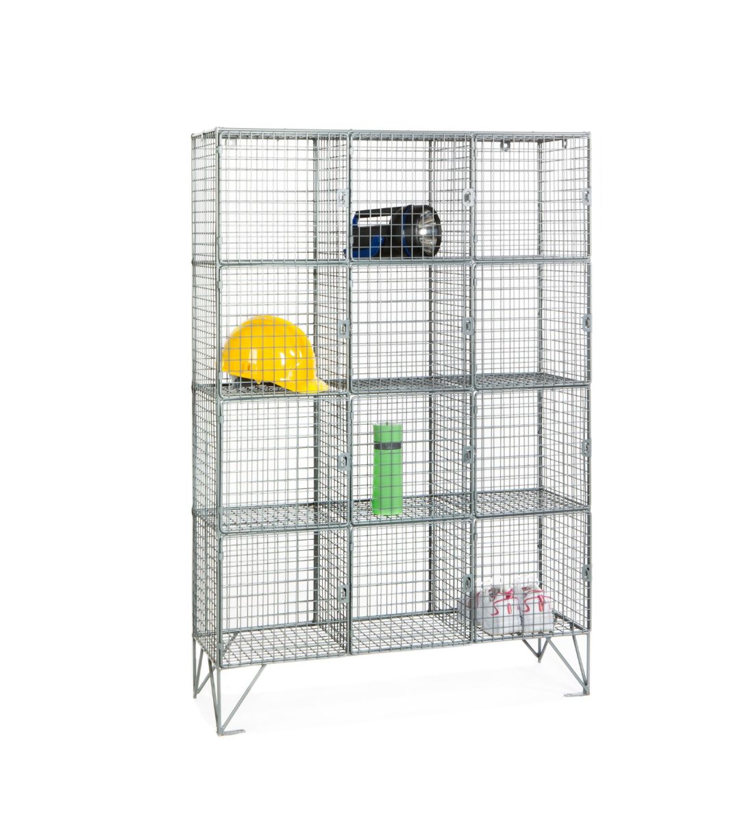 Four-Door Wire Mesh Lockers