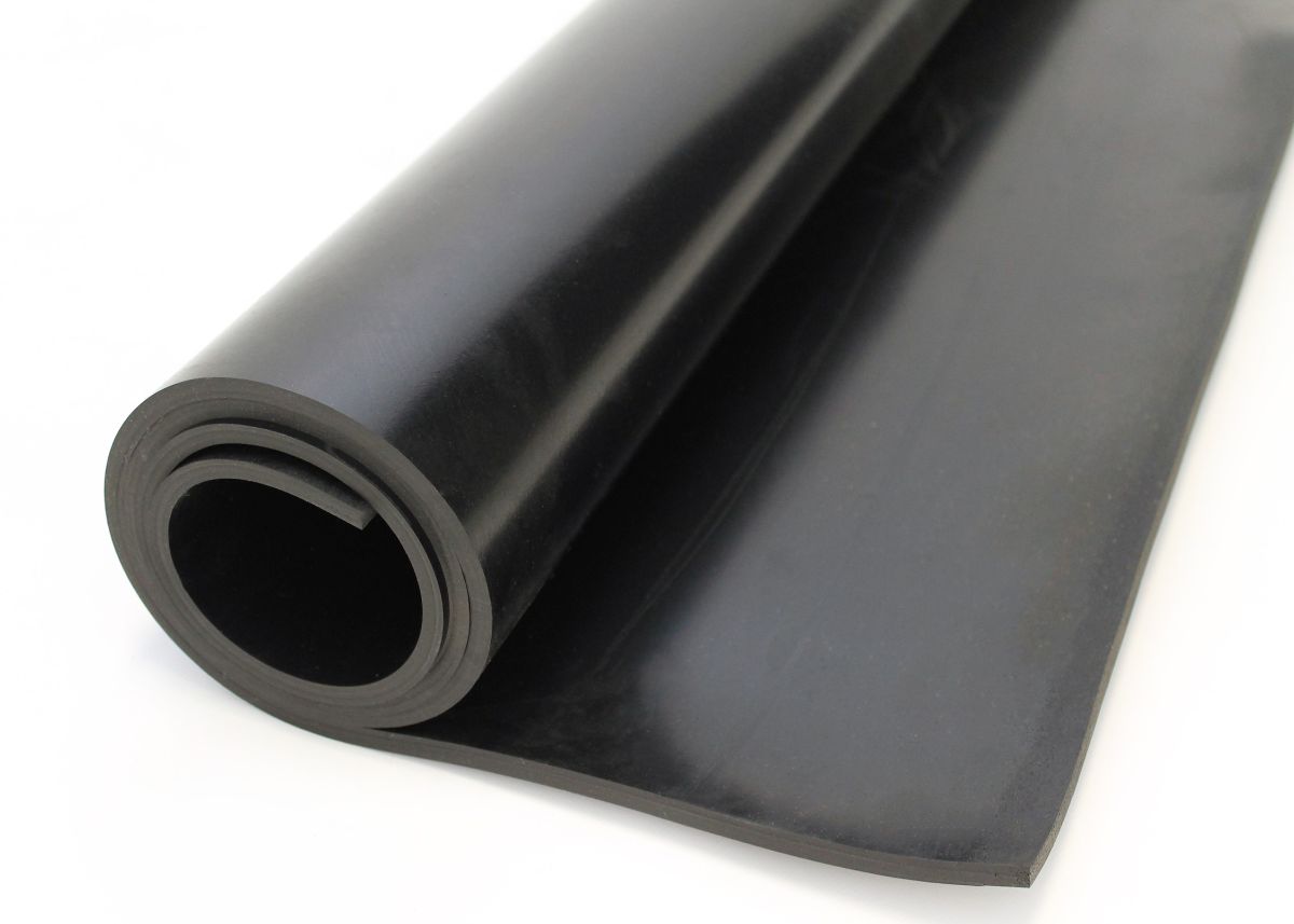 Black Shotblast Rubber Sheet Rolls (SBR) 3mm to 12mm
