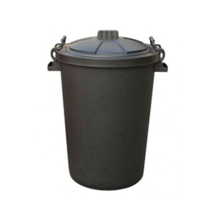 Black Plastic Clip-Top Bins