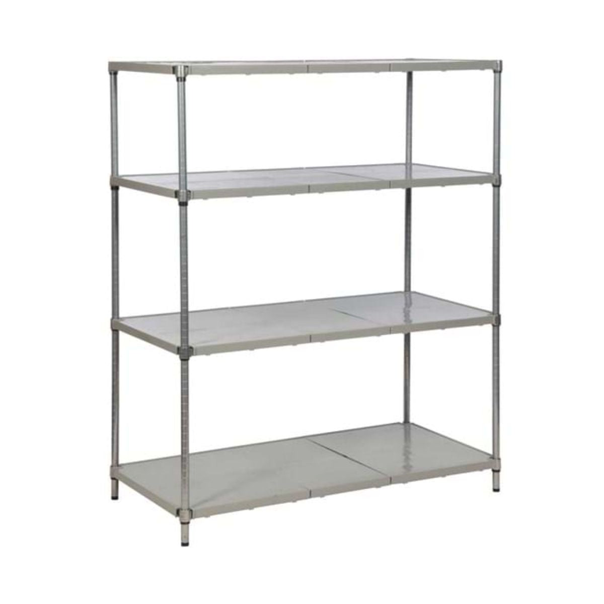 Heavy-Duty Polymer Cold Room Shelving Units - Solid Shelves